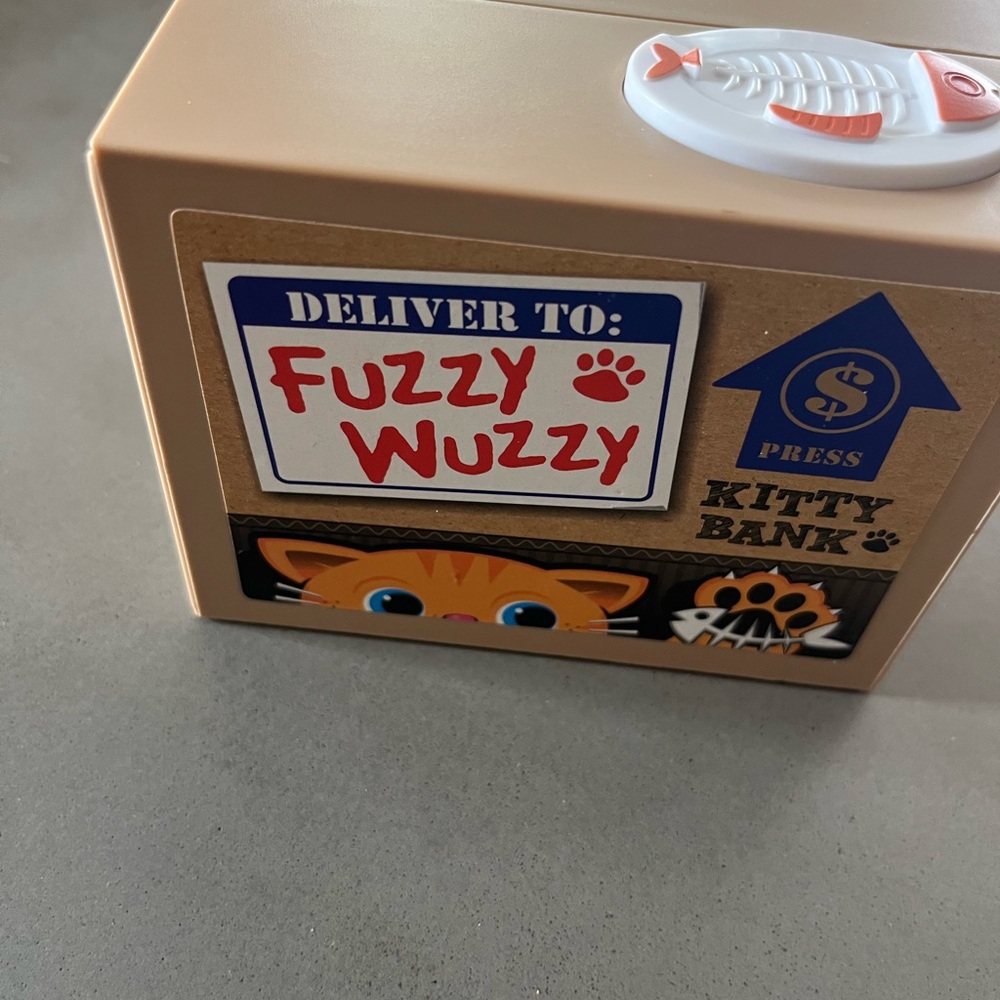 Fuzzy Wuzzy Kitty Bank